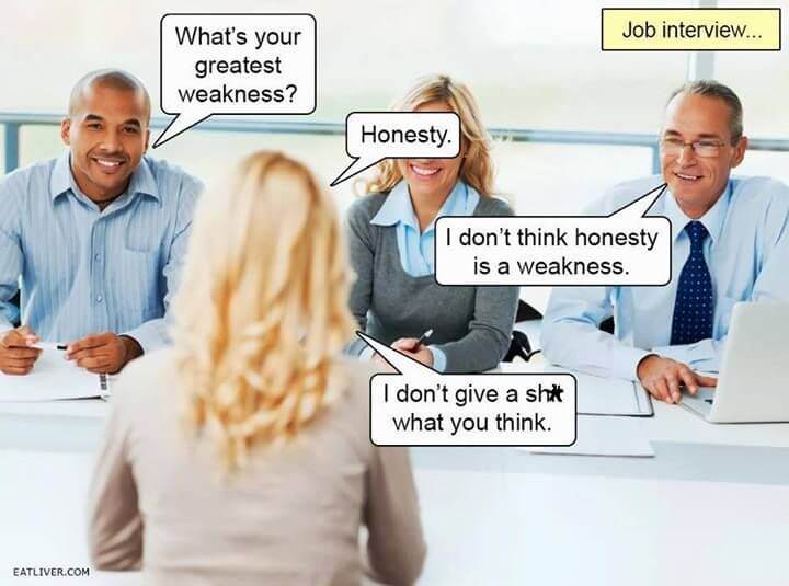 greatest weakness interview funny meme