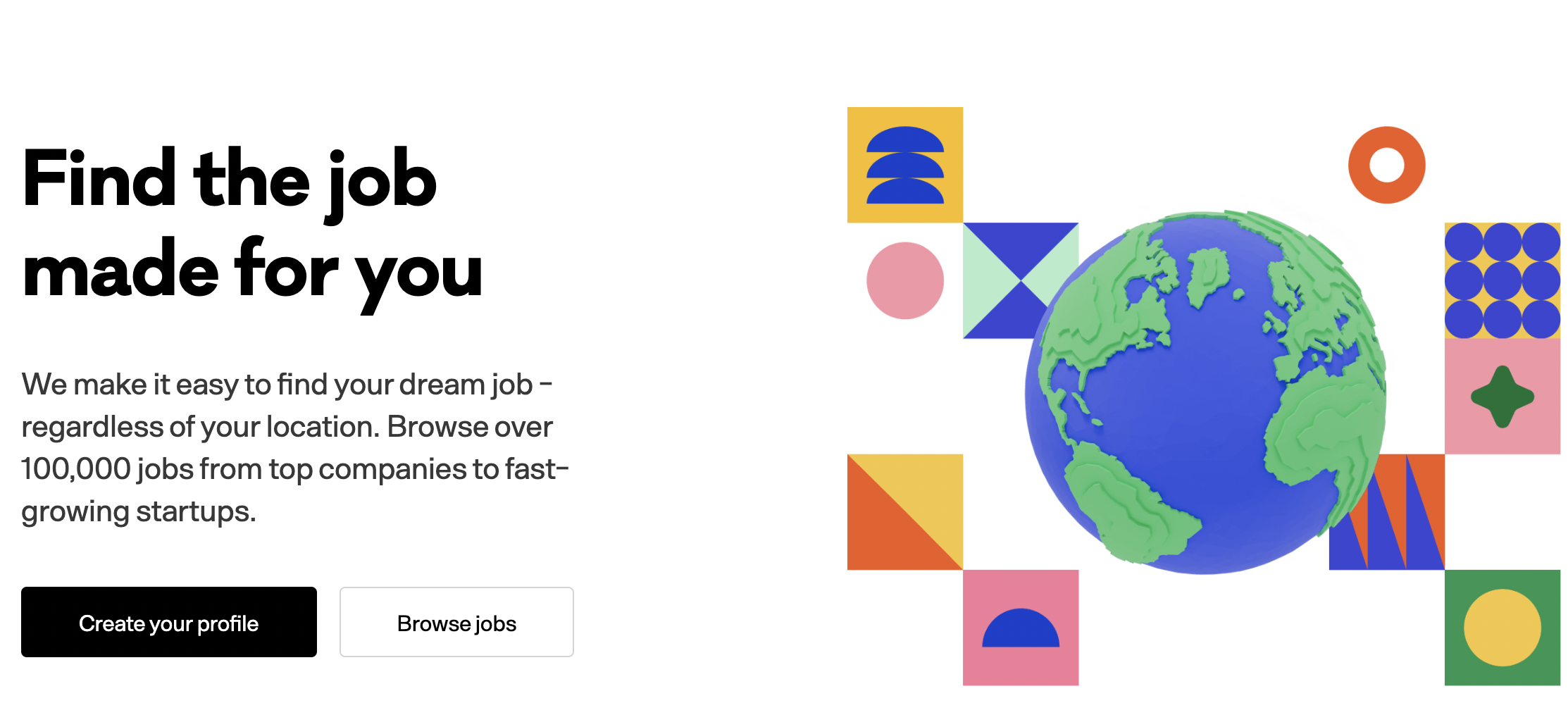 angellist job board startup role open hiring landing page find the job you love